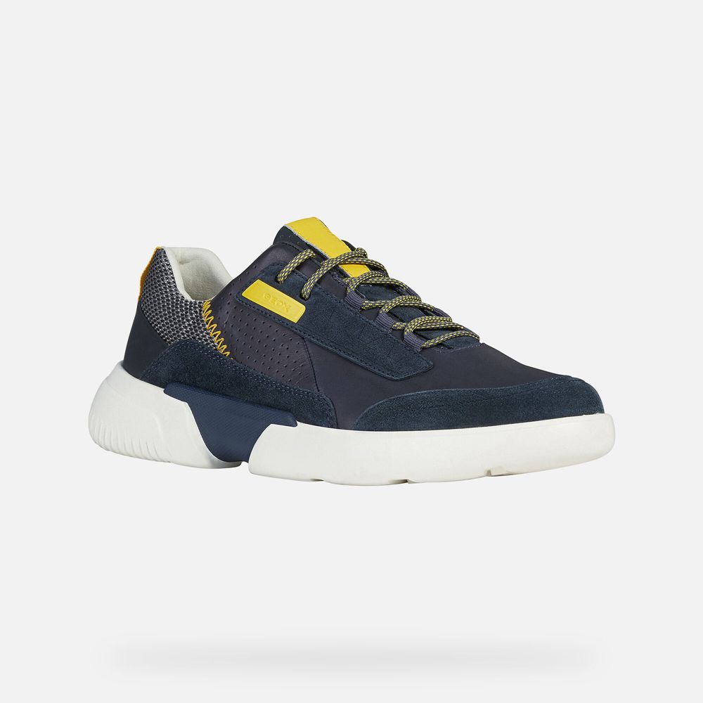 Geox Sneakers Navy Smoother - Geox Mens Shoes - CHJZVO167